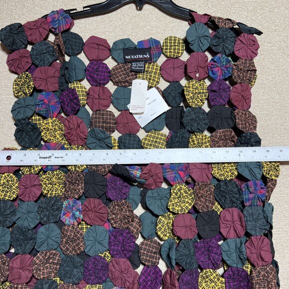 NOS Vintage Patchwork Vest Large Notations Quilt Pattern NWT Rare - Picture 5 of 9